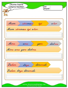 ö sesi Çalışma Sayfaları